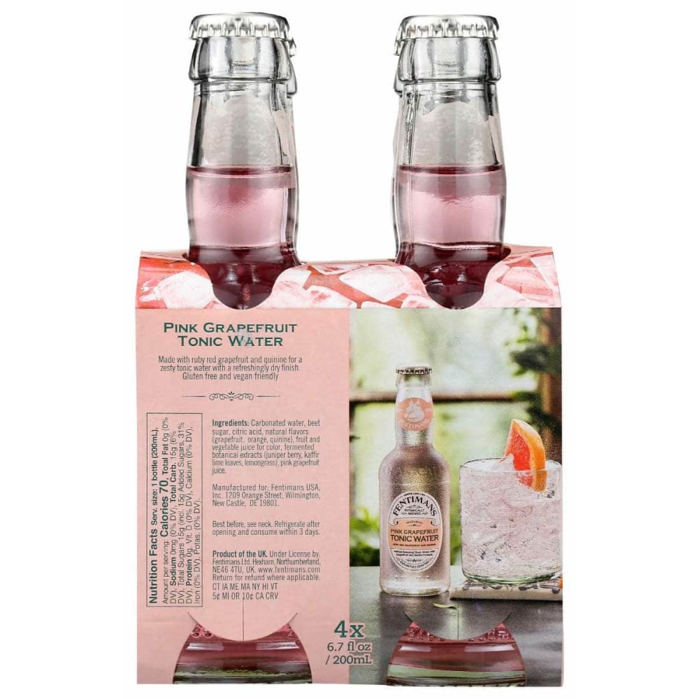 FENTIMANS Fentimans Mixer Tonic Water Pink Grapefruit 4 Pk, 26.8 Fo