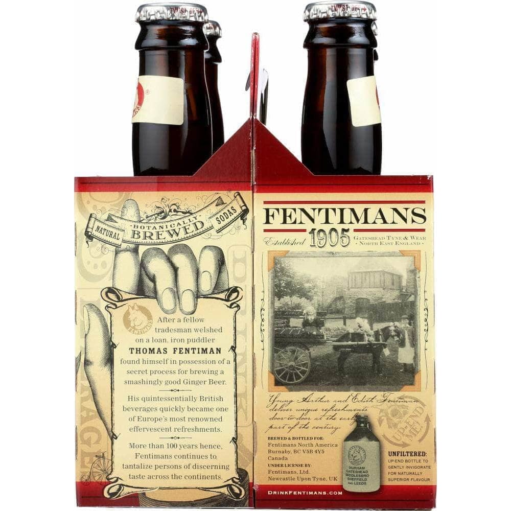 Fentimans Fentimans Traditional Ginger Beer 4 Count, 37.2 oz