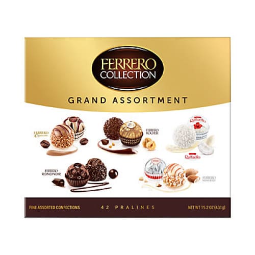 Ferrero Collections Grand Assortment 42 ct. - Home/Seasonal/Holiday/Holiday Candy & Gift Baskets/ - Ferrero Rocher