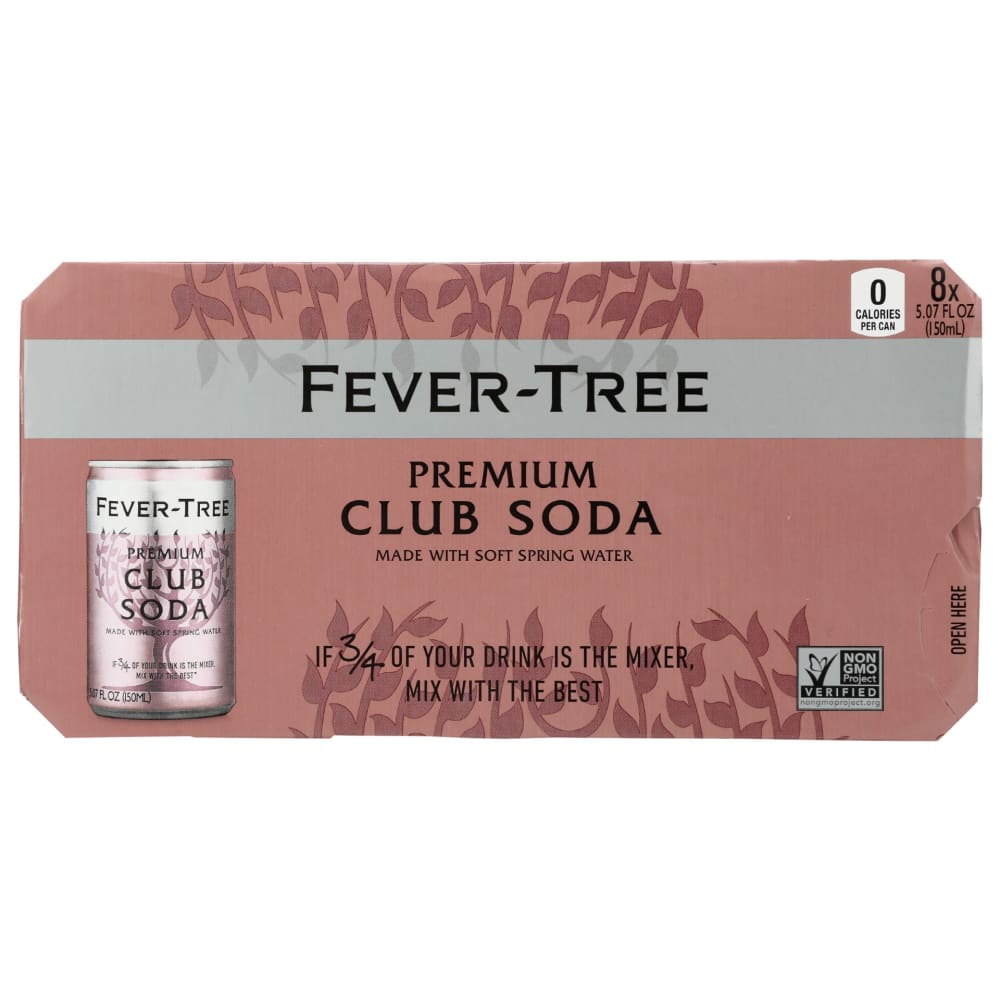 FEVER TREE: Club Soda 8Pack 40.56 fo (Pack of 4) - Grocery > Beverages > Drink Mixes - FEVER TREE