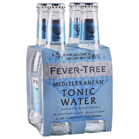 FEVER TREE: Mediterranean Tonic Water 4 Count 27.2 oz (Pack of 4) - Grocery > Beverages > Sodas - FEVER-TREE
