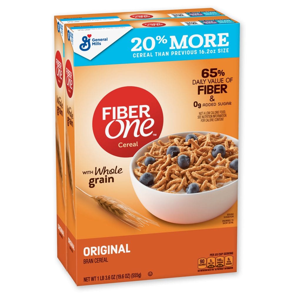 Fiber One Cereal Original Bran (32.4 oz 2 pk.) - Cereal & Breakfast Foods - Fiber One