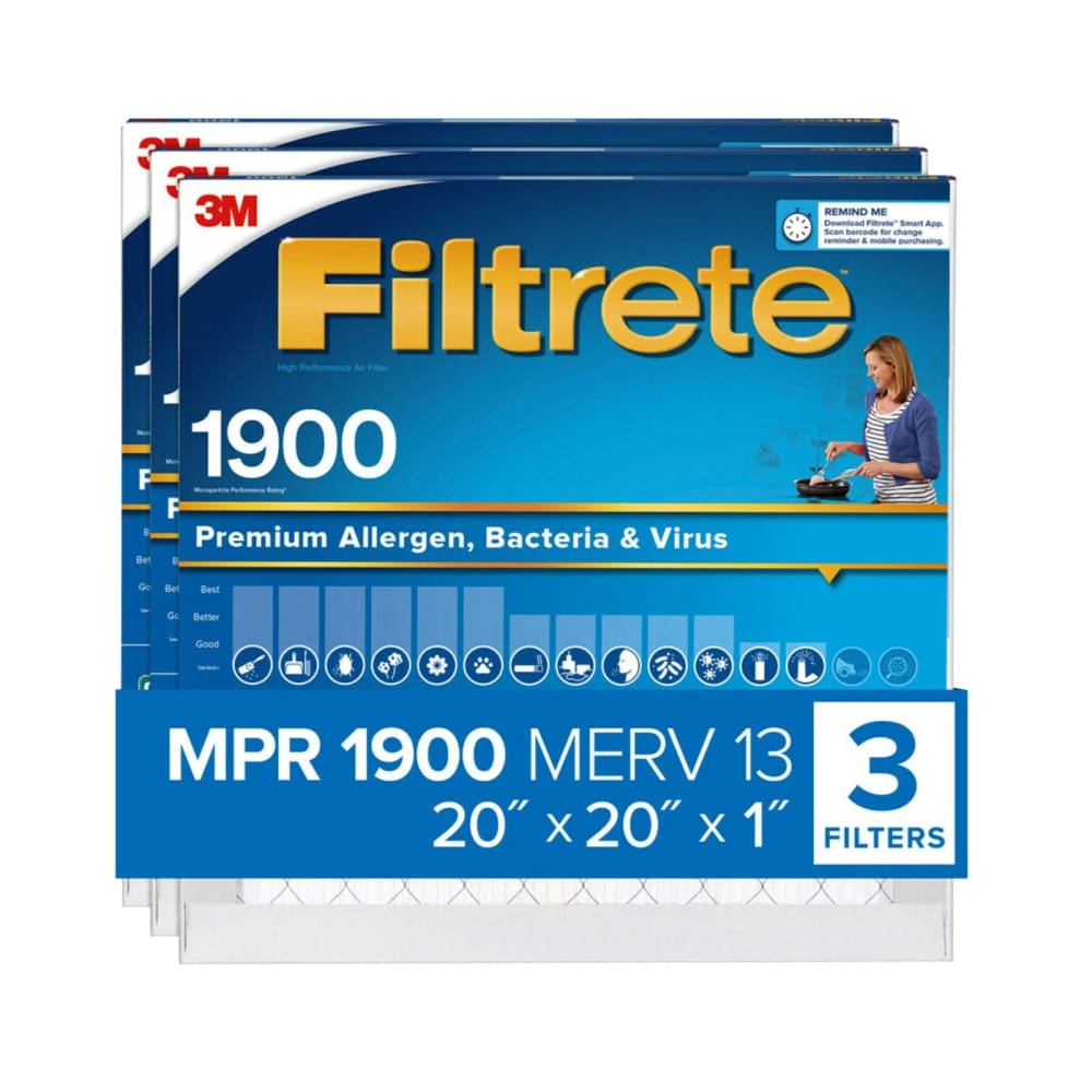 Filtrete 20 x 20 x 1 Ultimate Allergen Reduction Filters 3 pk. - Filtrete