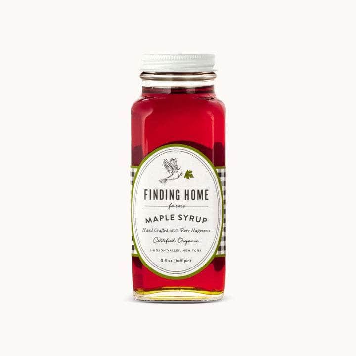 FINDING HOME FARMS Grocery > Breakfast > Breakfast Syrups FINDING HOME FARMS 100 Percent Certified Organic Maple Syrup Glass Bottle, 8 fo