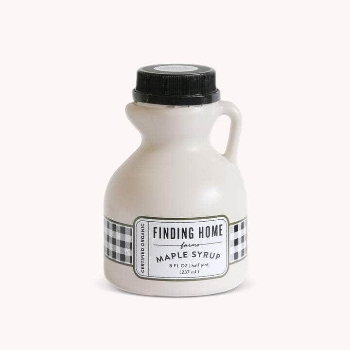 FINDING HOME FARMS Grocery > Breakfast > Breakfast Syrups FINDING HOME FARMS 100 Percent Pure Organic Maple Syrup Decorative Plastic Jug, 8 fo