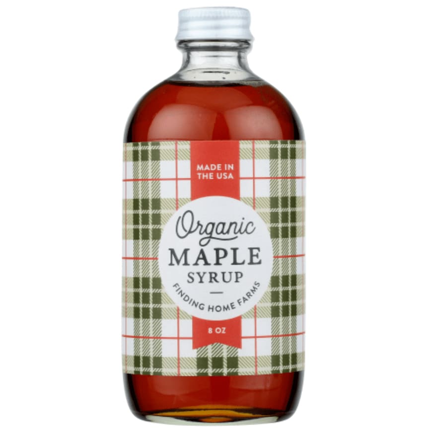 FINDING HOME FARMS Grocery > Breakfast > Breakfast Syrups FINDING HOME FARMS Organic Maple Syrup Plaid Bottle, 8 fo