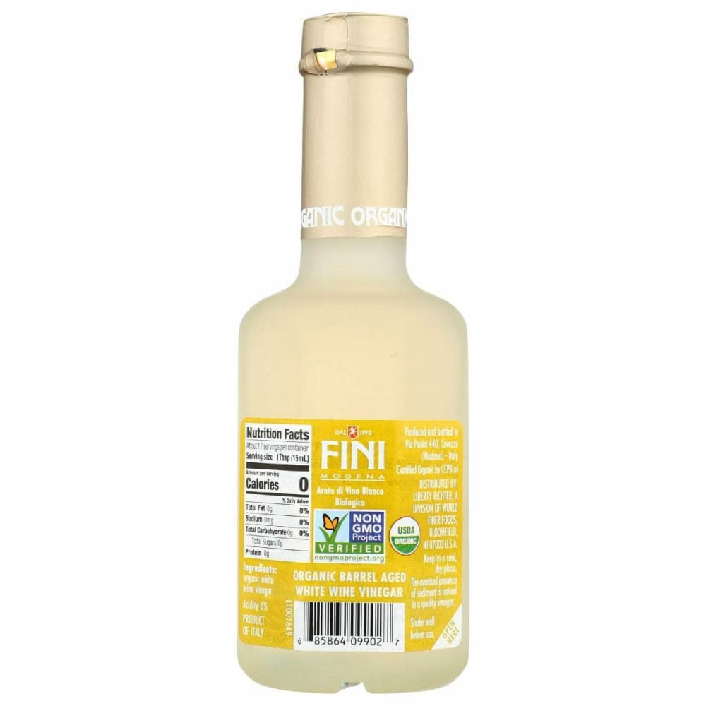 FINI Grocery > Cooking & Baking > Vinegars FINI: Organic Barrel Aged White Wine Vinegar, 8.45 oz