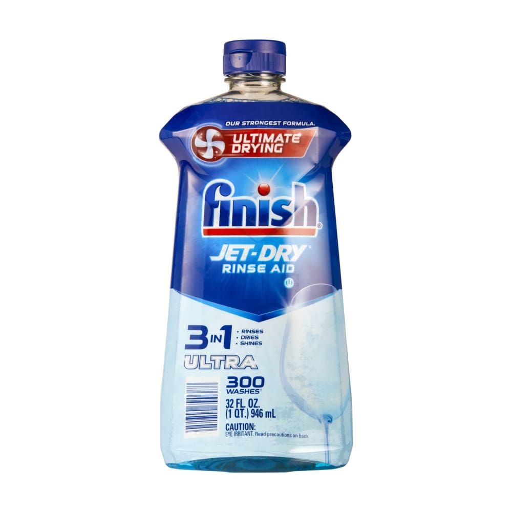 Finish Jet-Dry Ultra Rinse Aid Dishwasher Rinse Agent and Drying Agent 32 oz. - Finish