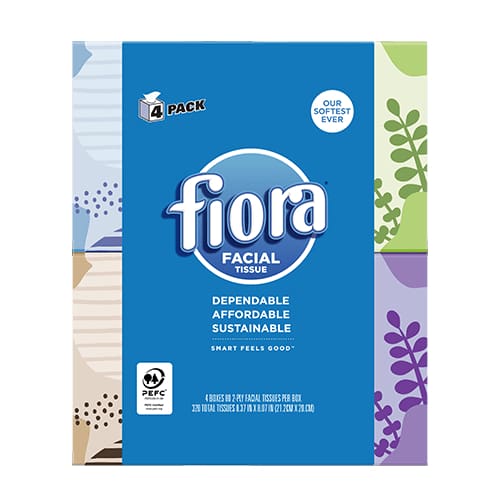 FIORA FIORA Tissue Facial Cube, 4 pk