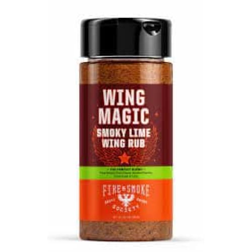 FIRE AND SMOKE Grocery > Cooking & Baking > Seasonings FIRE AND SMOKE: Rub Wing Wing Magic, 10 oz