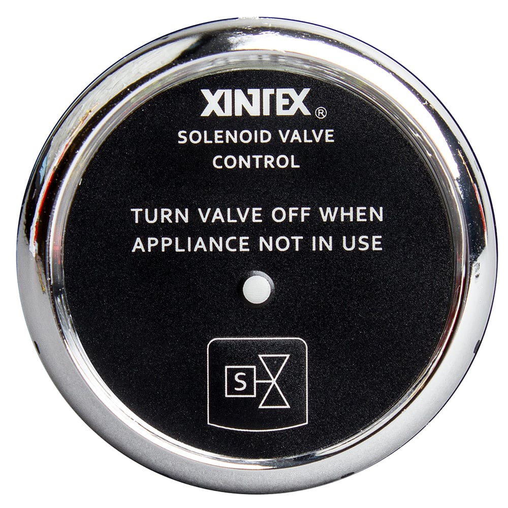 Fireboy-Xintex Propane Control & Solenoid Valve w/ Chrome Bezel Display - Marine Safety | Fume Detectors - Fireboy-Xintex