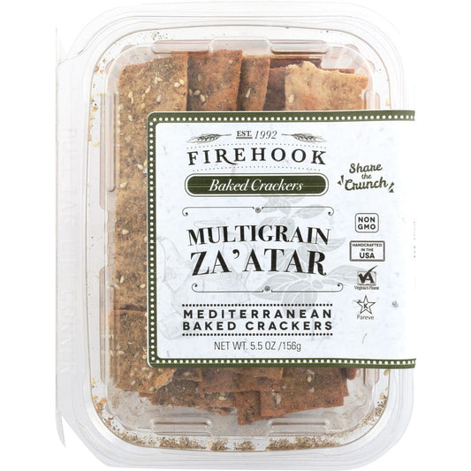 FIREHOOK: Zaatar Crackers 6 oz (Pack of 5) - Crackers - FIREHOOK