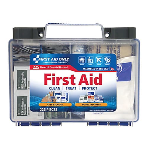 First Aid Only 225-Piece First Aid Kit - Home/Home/Emergency Preparedness/Medicines & Treatments/Bandages Antiseptic & Ointment/ - First Aid