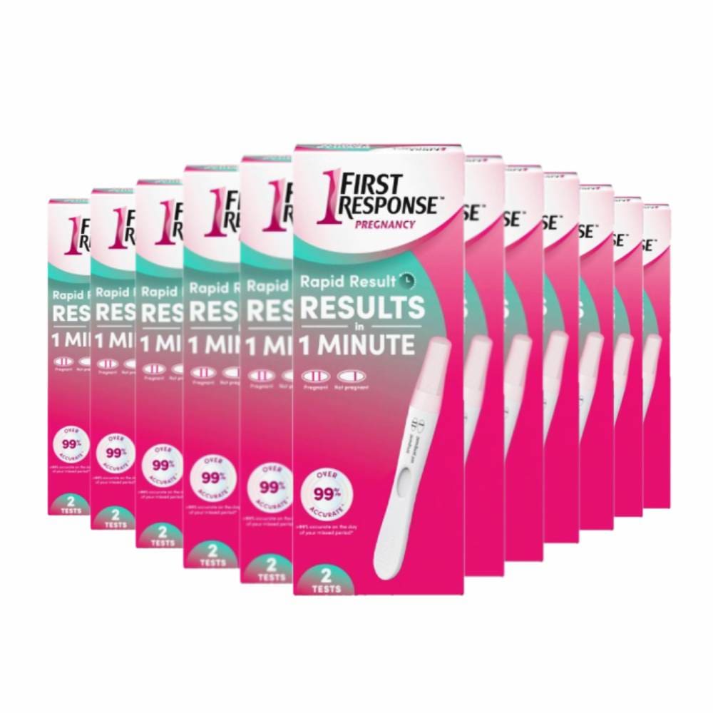 First Response Rapid Result Pregnancy Test - 2ct ea - 12 Pack | ShelHealth
