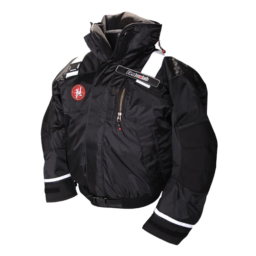 First Watch AB-1100 Flotation Bomber Jacket - Black - Large - Marine Safety | Flotation Coats/Pants - First Watch
