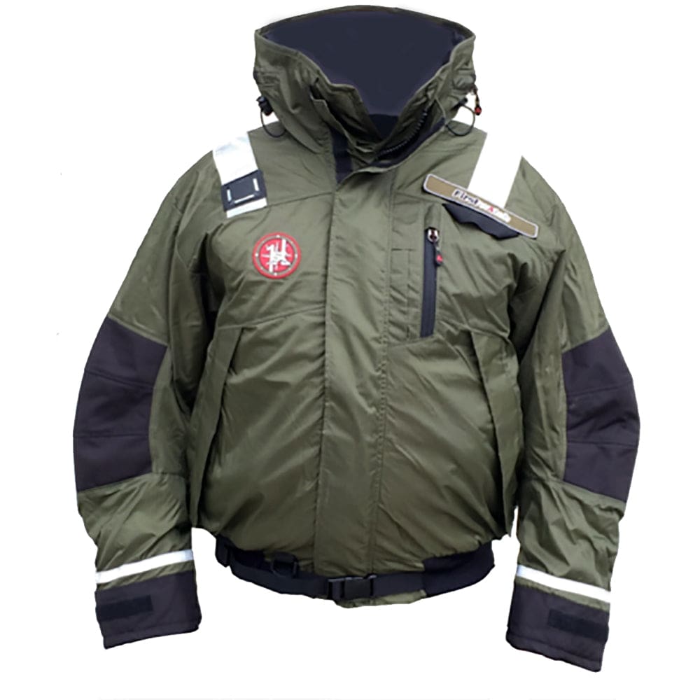 First Watch AB-1100 Flotation Bomber Jacket - Green - XXL - Marine Safety | Flotation Coats/Pants - First Watch