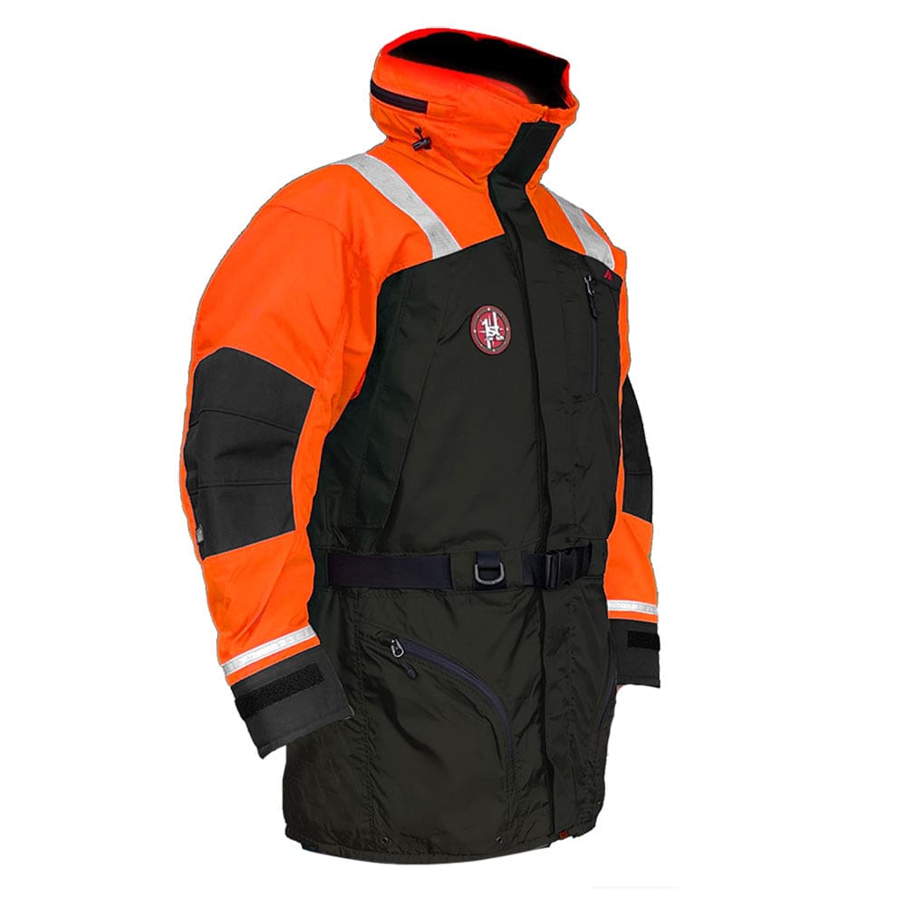 First Watch AC-1100 Flotation Coat - Hi-Vis Orange/ Black - Large - Marine Safety | Flotation Coats/Pants - First Watch