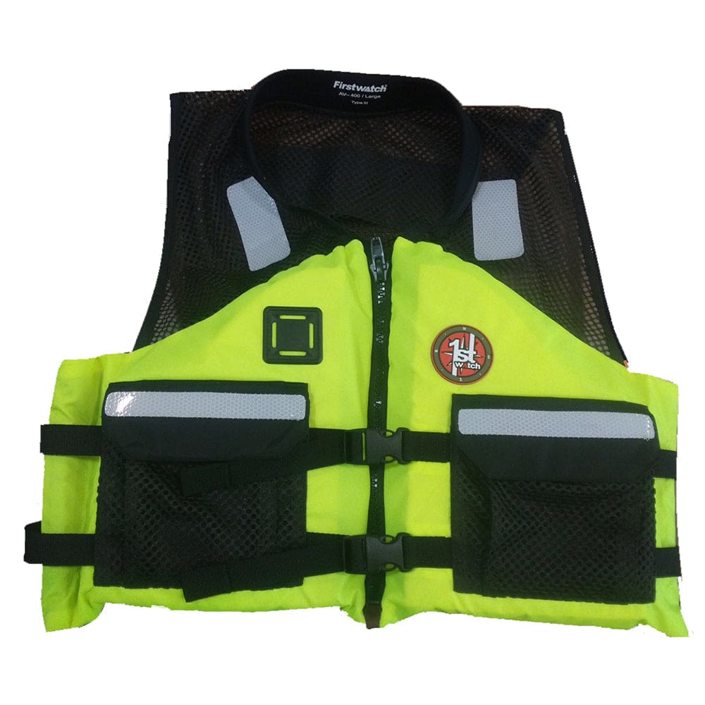 First Watch AV-5001 Crew Vest - Hi-Vis Yellow - Small to Medium - Marine Safety | Personal Flotation Devices - First Watch