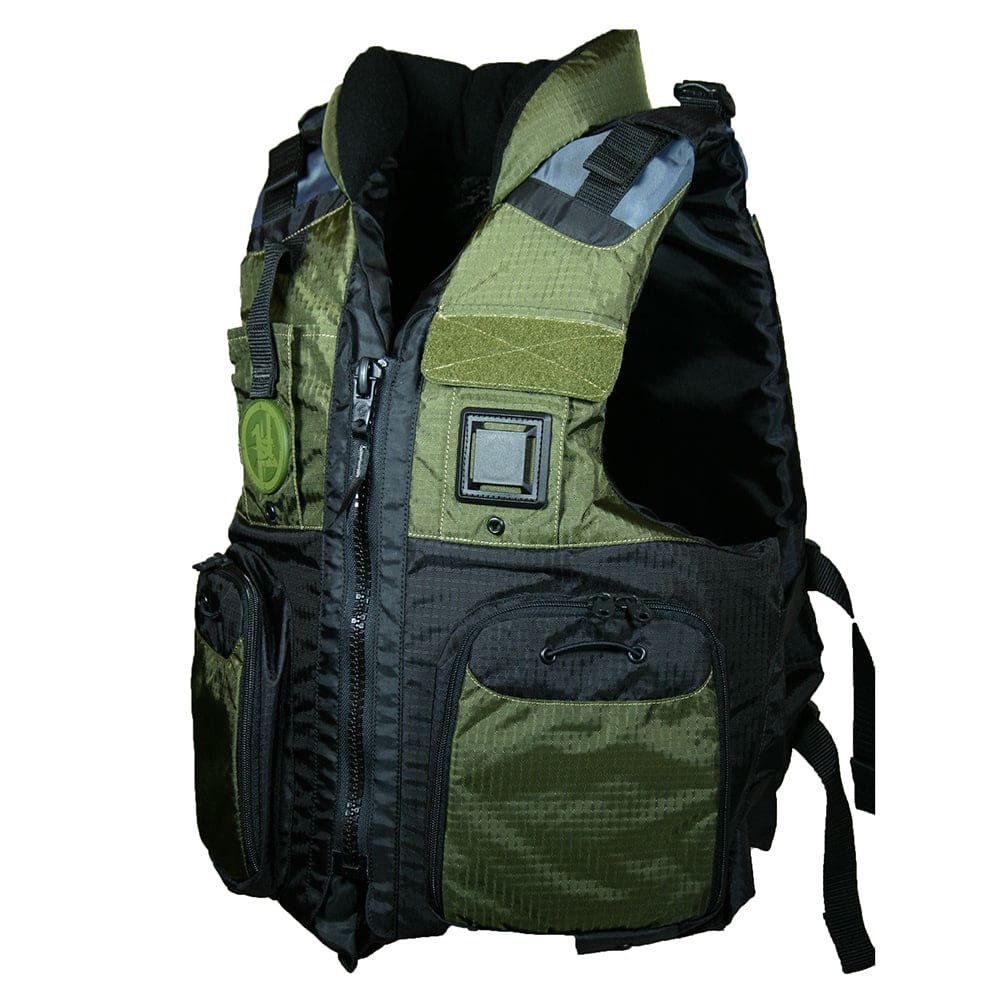 First Watch AV-800 Four Pocket Flotation Vest - OD Green - Large to XL - Marine Safety | Personal Flotation Devices - First Watch