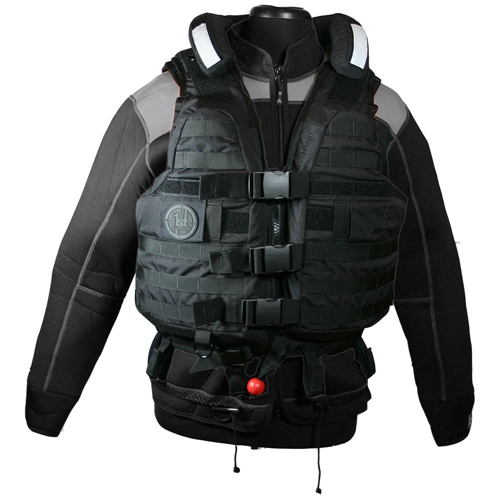 First Watch HBV-100 High Buoyancy Tactical Vest - Black - XL to 3XL - Marine Safety | Personal Flotation Devices - First Watch