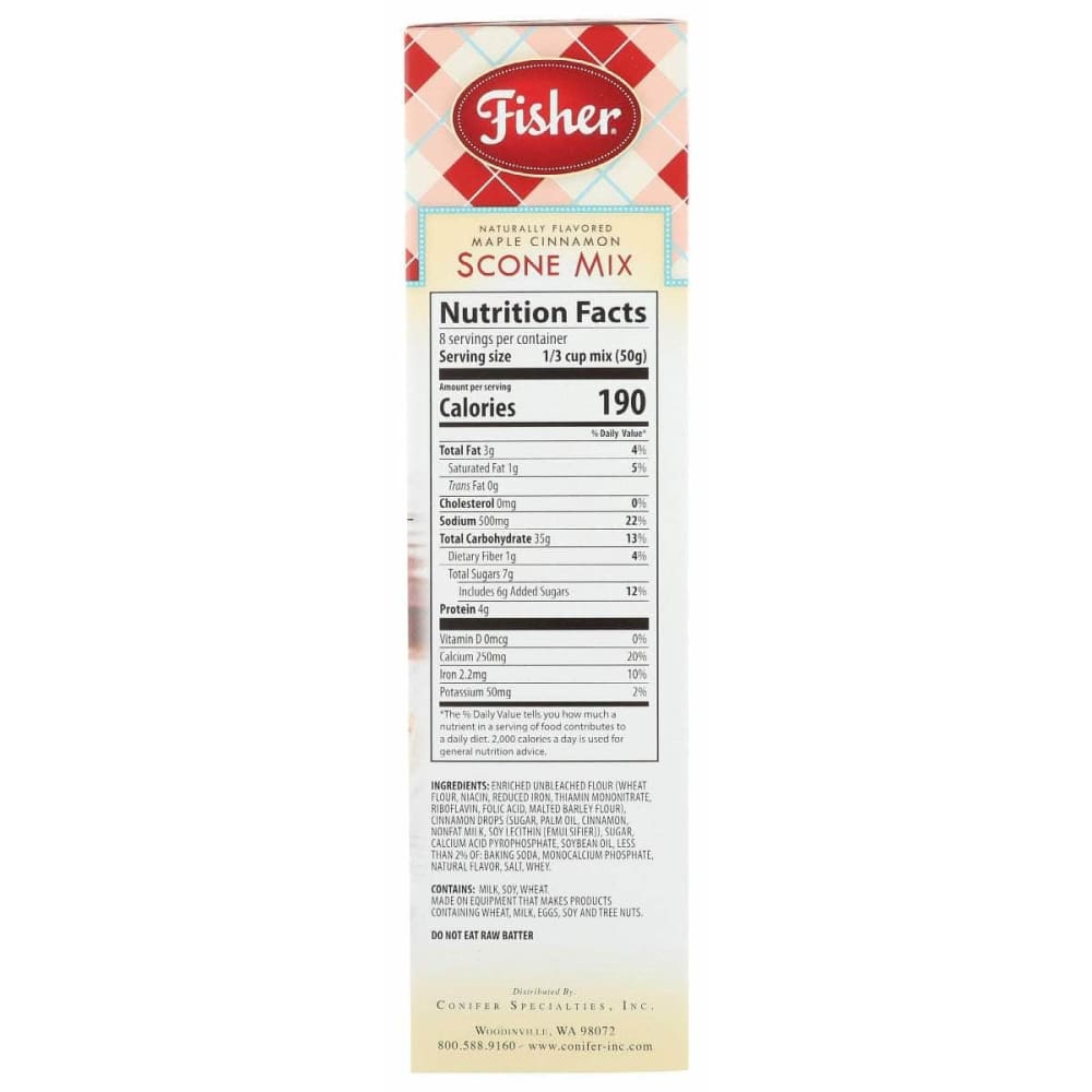 FISHER Grocery > Cooking & Baking > Baking Ingredients FISHER: Scone Mix Maple Cinnamon, 14 oz