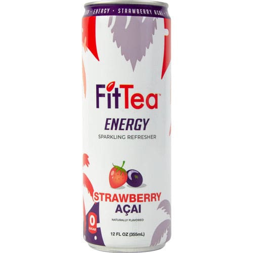 Fit Tea Energy Strawberry Acai 12 fl oz - Fit Tea Energy
