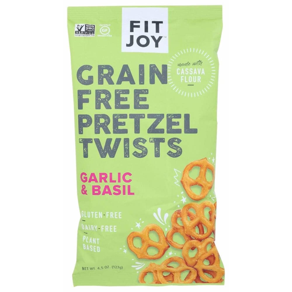FITJOY Grocery > Snacks > Chips > Pretzels FITJOY: Garlic & Basil Pretzel Twists, 4.5 oz