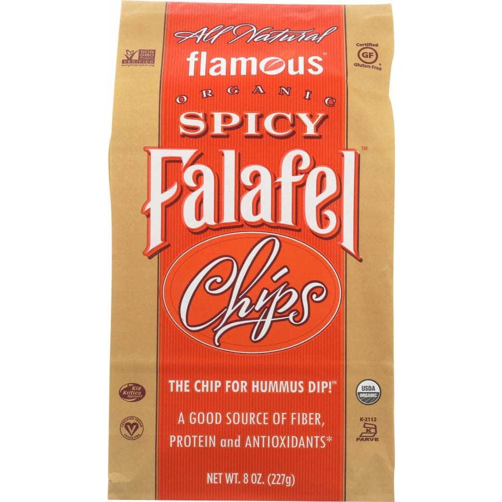 Flamous Brands Flamous Chip Falafel Spicy Organic, 8 oz