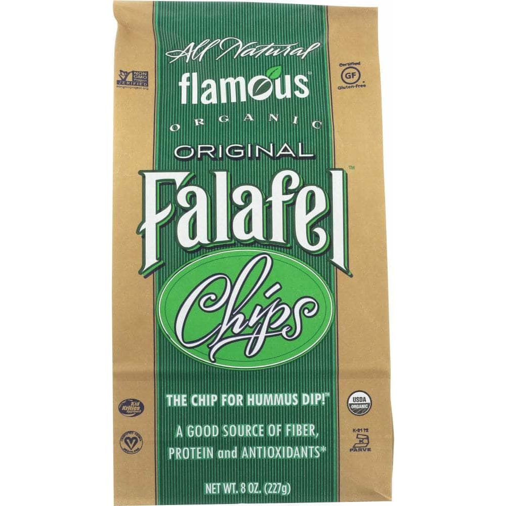 Flamous Brands Flamous Organic Falafel Chips Gluten Free Original, 8 oz