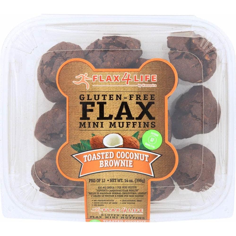 Flax4Life Flax4Life Mini Muffins Toasted Coconut Brownie, 14 oz
