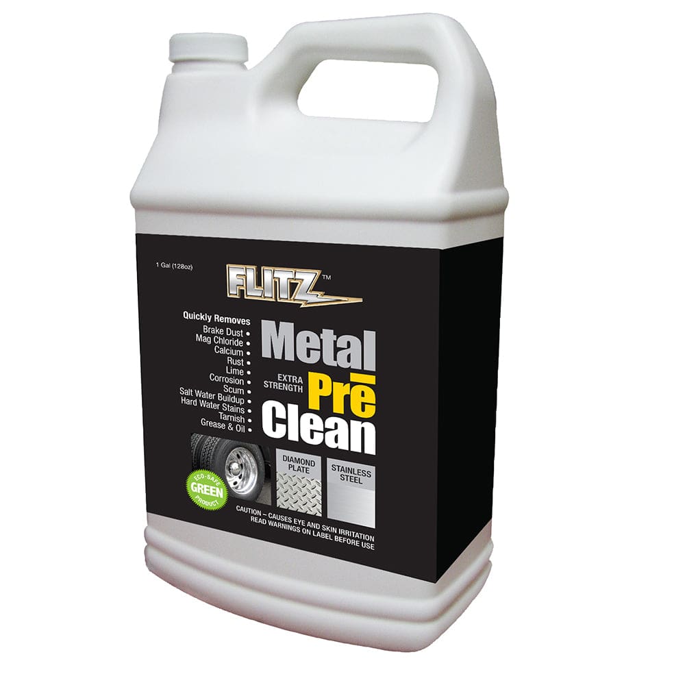 Flitz Metal Pre-Clean - All Metals Including Stainless Steel - Gallon Refill - Boat Outfitting | Cleaning - Flitz