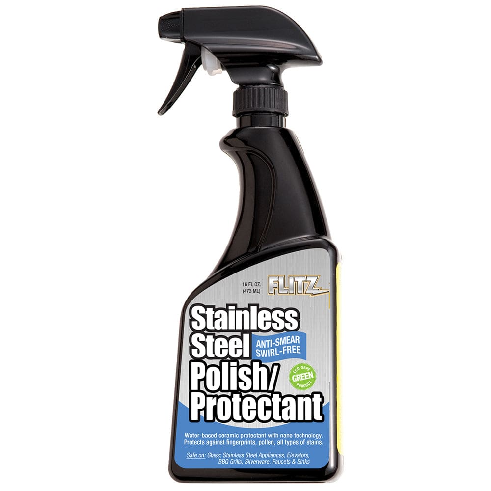 Flitz Stainless Steel Polish/ Protectant - 16oz Spray - Boat Outfitting | Cleaning - Flitz