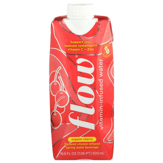 FLOW WATER: Organic Cherry Vitamin Water 16.9 fo (Pack of 6) - Beverages > Water - FLOW WATER