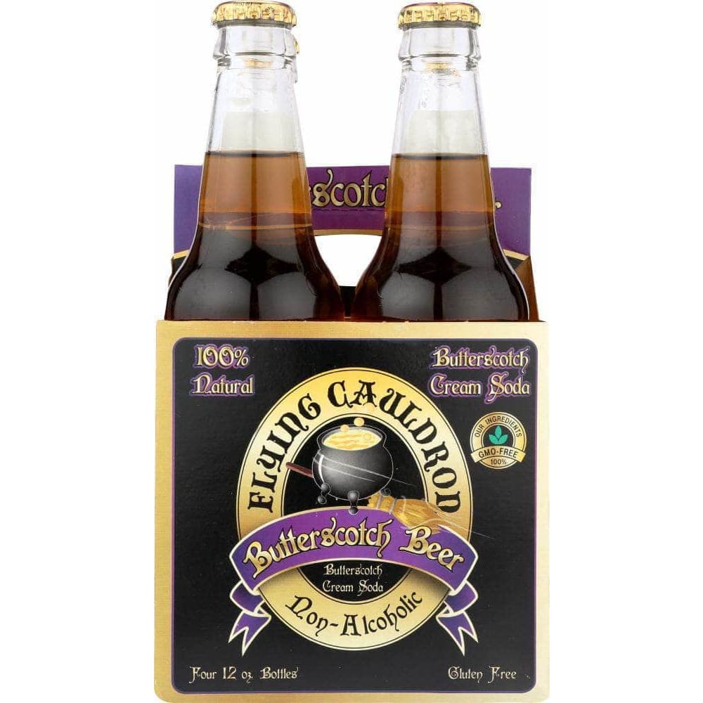 Flying Cauldron Flying Cauldron Butterscotch Beer Cream Soda 4 pack (12 oz each), 48 oz