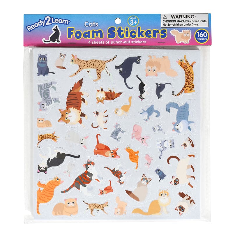 Foam Stickers Cats (Pack of 6) - Stickers - Learning Advantage