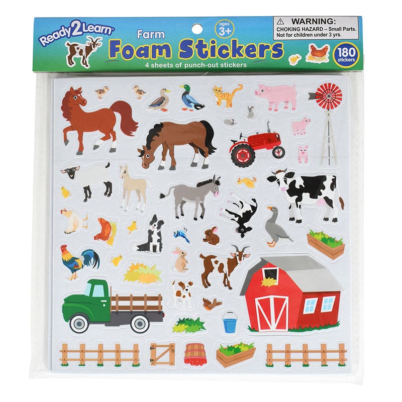 Foam Stickers Farm (Pack of 6) - Stickers - Learning Advantage