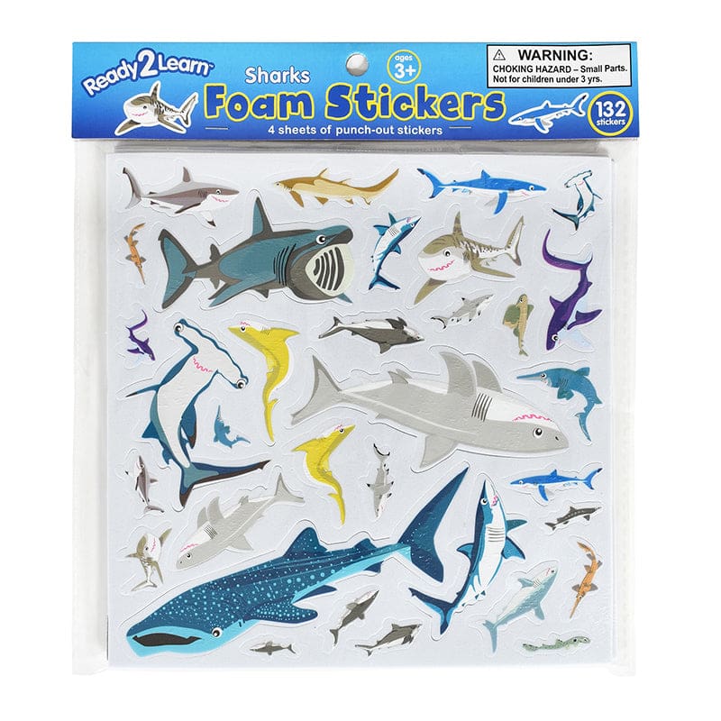 Foam Stickers Sharks (Pack of 6) - Stickers - Learning Advantage