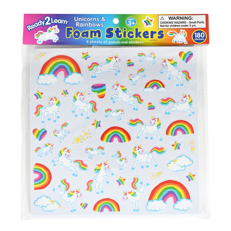 Foam Stickers Unicorns And Rainbows (Pack of 6) - Stickers - Learning Advantage