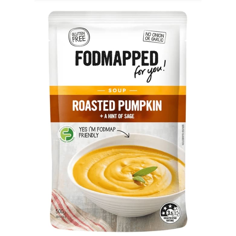 FODMAPPED FOR YOU Grocery > Soups & Stocks FODMAPPED FOR YOU: Roasted Pumpkin Plus A Hint Of Sage Soup, 17.6 oz