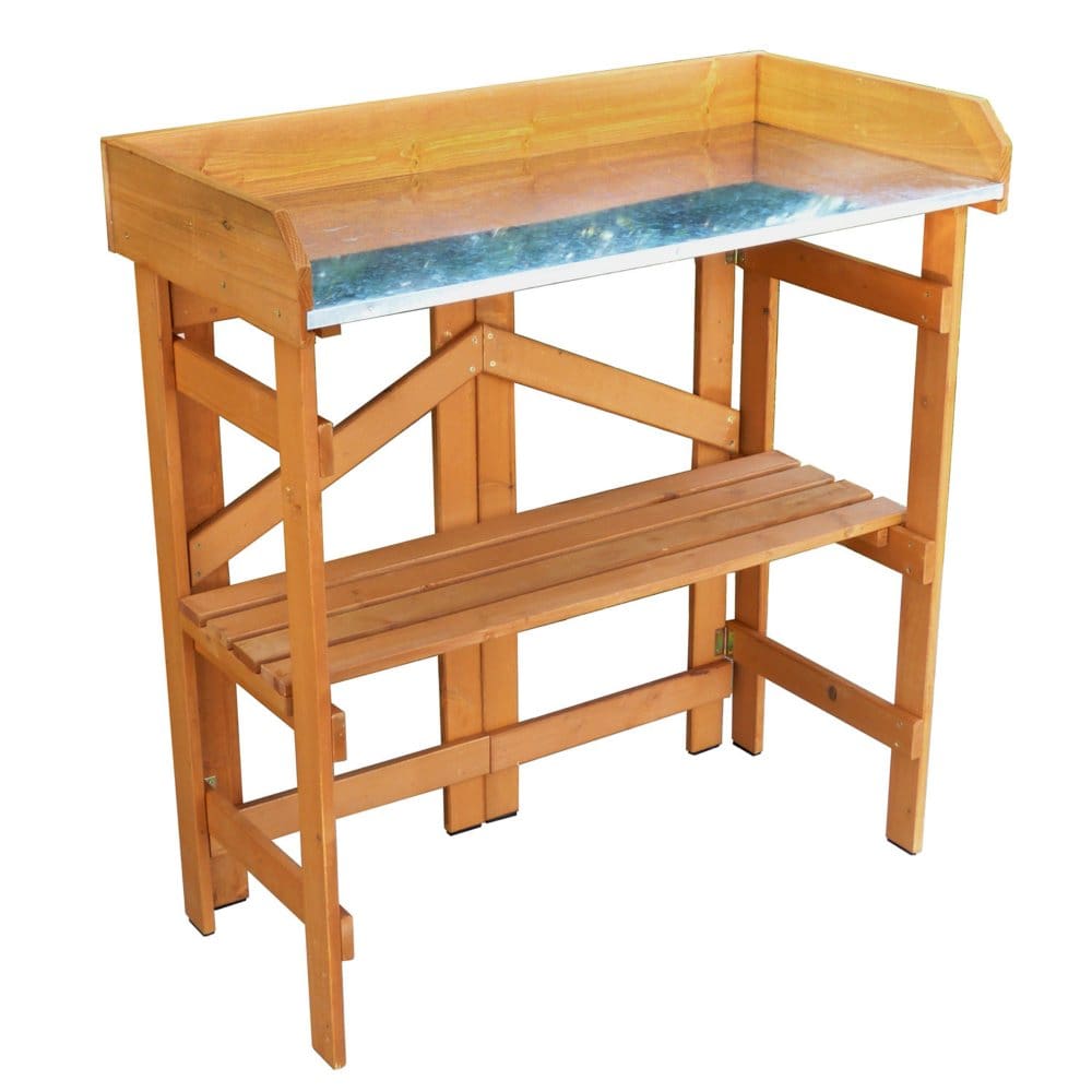 Folding Utility Table & Potting Bench - Flower Beds & Planters - Folding