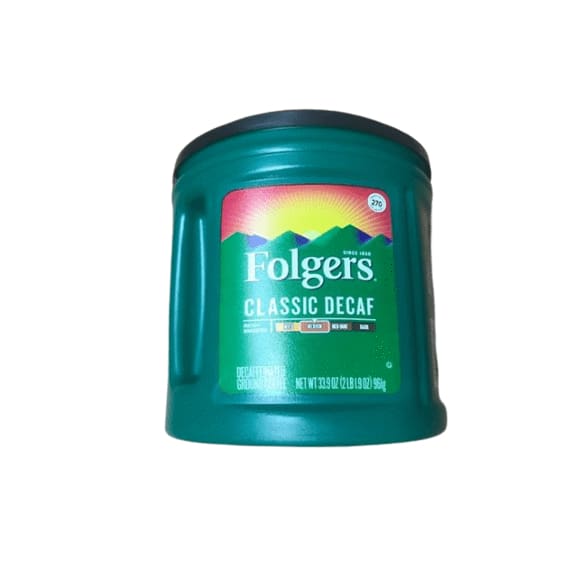 Folgers Decaf Coffee, 33.9 oz. - ShelHealth.Com