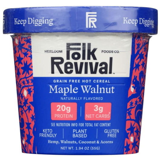 FOLK REVIVAL: Maple Walnut Hot Cereal 1.94 oz (Pack of 5) - Grocery > Breakfast > Breakfast Foods - FOLK REVIVAL