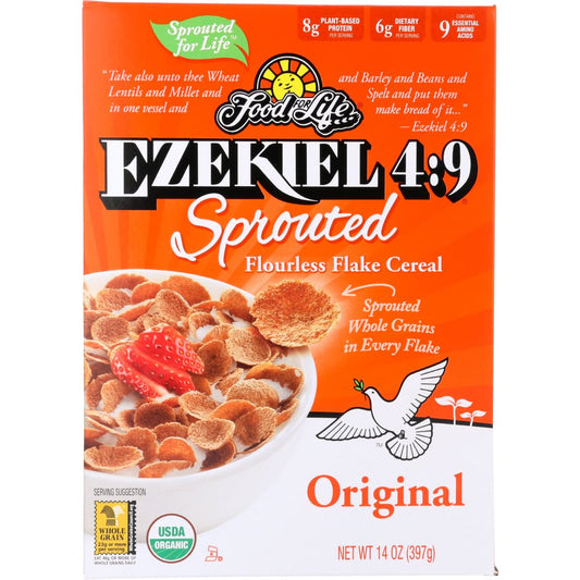 FOOD FOR LIFE: Cereal Flaked Sprouted Original 14 oz (Pack of 3) - Grocery > Breakfast > Breakfast Foods - FOOD FOR LIFE