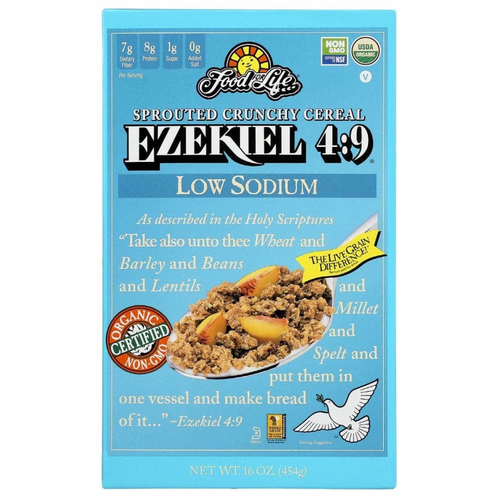 FOOD FOR LIFE FOOD FOR LIFE Ezekiel 4:9 Sprouted Low Sodium Crunchy Cereal, 16 oz