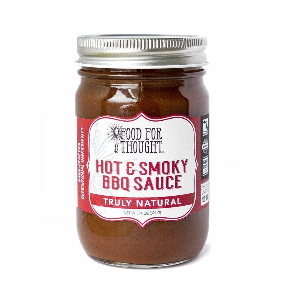 FOOD FOR THOUGHT Food For Thought Bbq Sauce Hot Smoky, 14 Oz