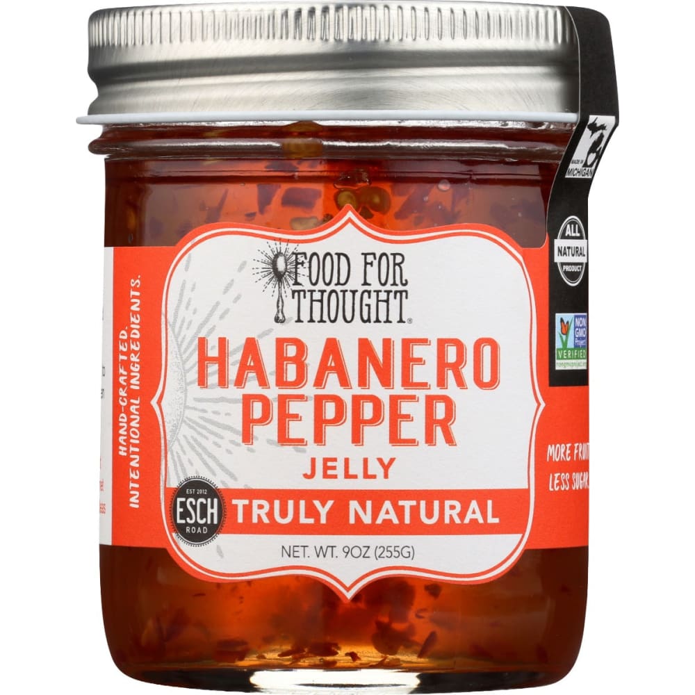 FOOD FOR THOUGHT: Jelly Habanero Pepper 9 oz - Grocery > Pantry > Jams & Jellies - FOOD FOR THOUGHT