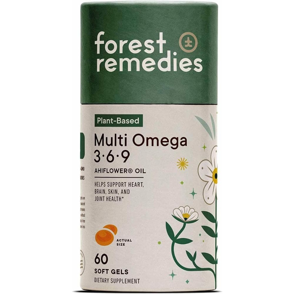 FOREST REMEDIES FOREST REMEDIES Multi Omega 369 Ahiflower Oil, 60 sg
