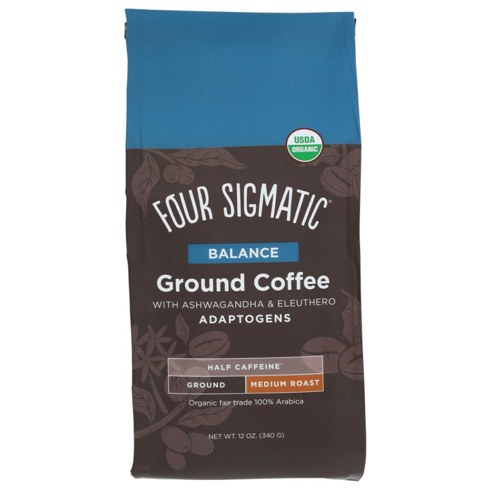 FOUR SIGMATIC: Balance Coffee with Ashwagandha & Eleuthero Adaptogens 12 OZ - Grocery > Beverages > Coffee Tea & Hot Cocoa - FOUR SIGMATIC