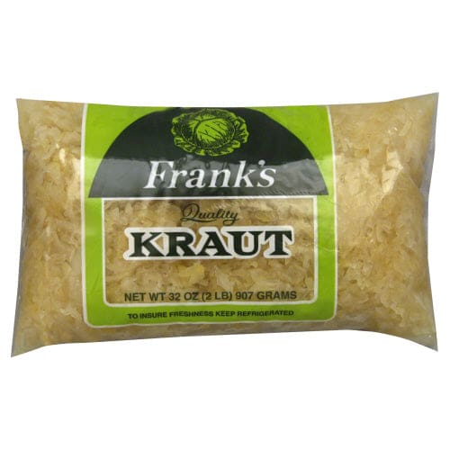 FRANKS: Sauerkraut Poly Bag 2 LB (Pack of 5) - FRANKS