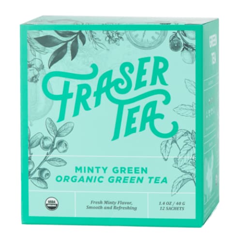 Fraser Tea Fraser Tea  Minty Green Organic Green Tea, 1.4 oz